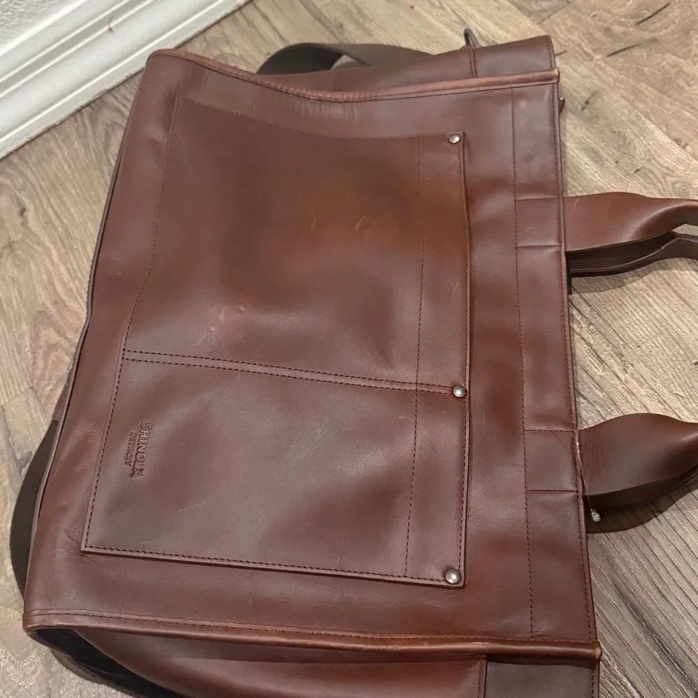 Shinola Bert Zip Brief Tote
